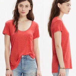 3/$20 Madewell Anthem Pocket Scoop Neck Tee